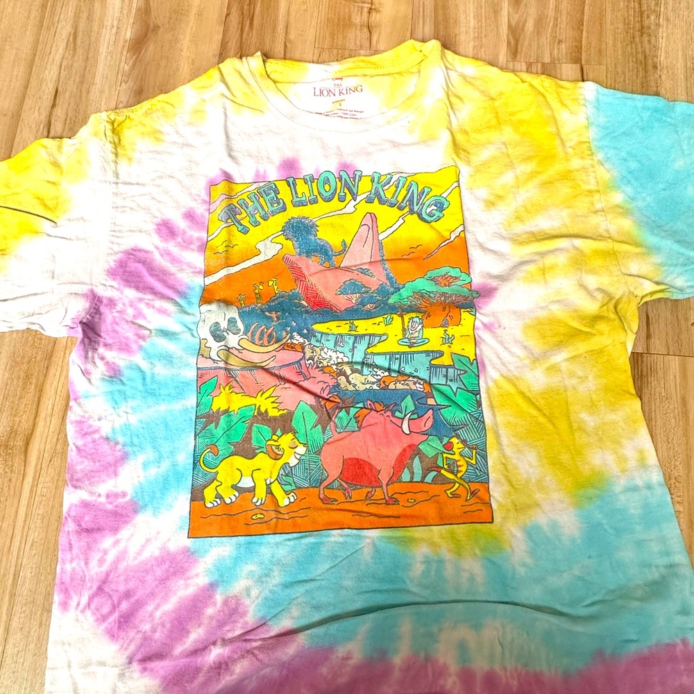 Lion King tie dye tee shirt